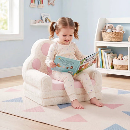 2-in-1 Convertible Kids Sofa Lounger with Cover