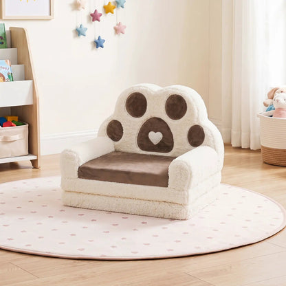 2-in-1 Convertible Kids Sofa Lounger with Cover