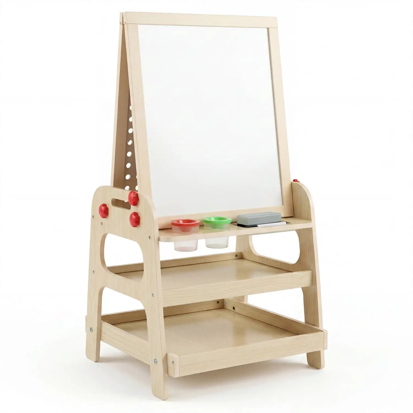 2-in-1 Kids Art Easel with Magnetic Whiteboard