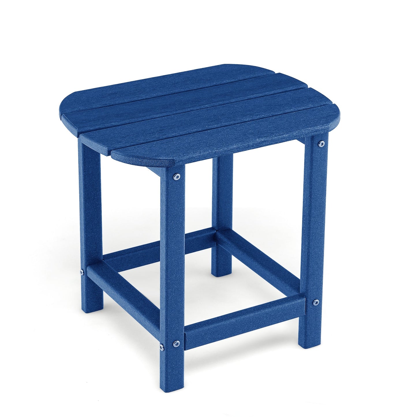 Mesa auxiliar Adirondack de 2 piezas y 18 pulgadas para patio y jardín - Azul marino