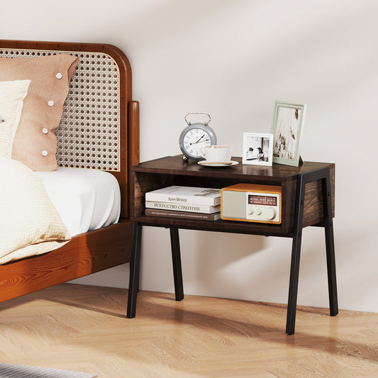 2 Pieces Stackable Night Stand Bedside End Table Set - Tampa Home & Garden Store