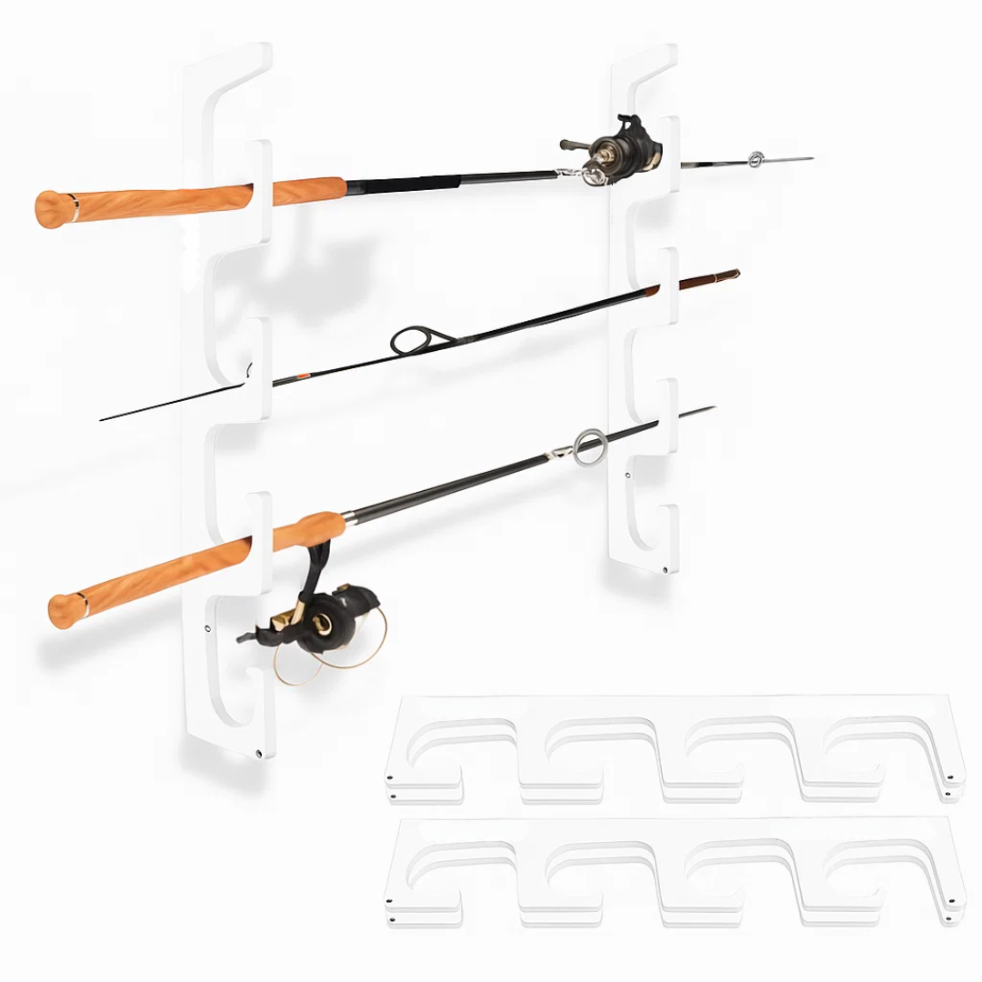 Wall and Ceiling Fishing Rod Rack Holder