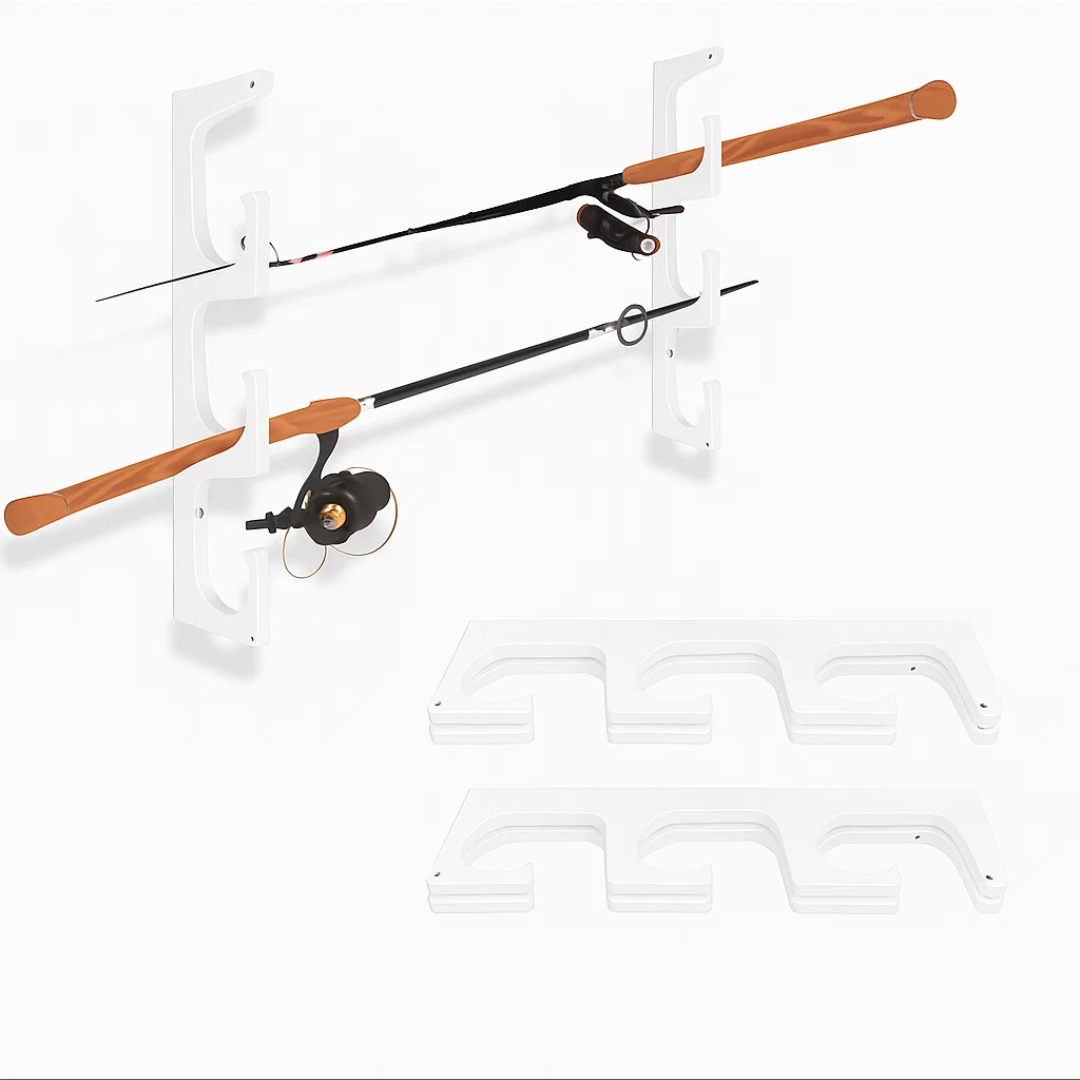 Wall and Ceiling Fishing Rod Rack Holder