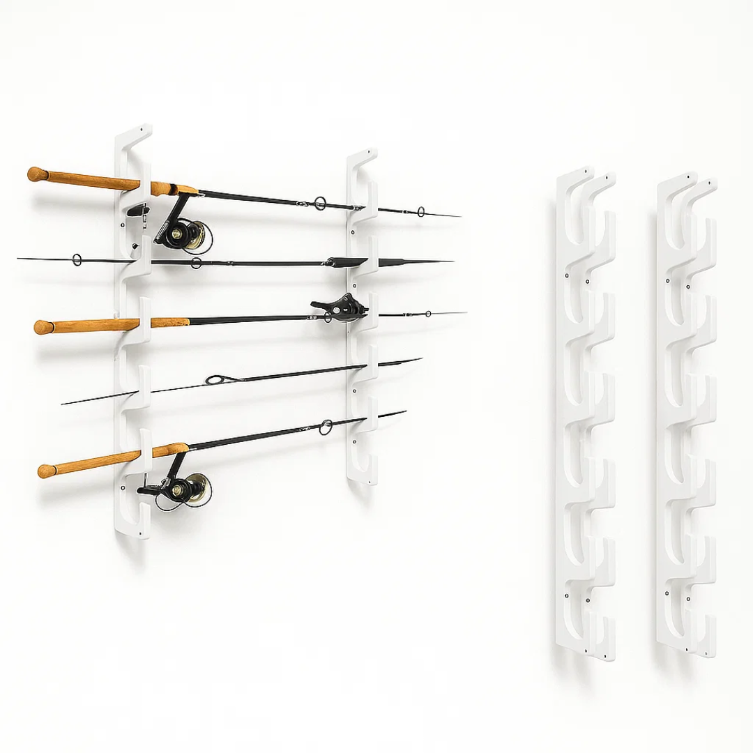 6+ Fishing Rod Rack Wall or Ceiling Mount Fishing Pole Racks