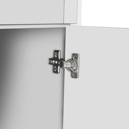 Tall Storage Cabinet With Four Doors And Shelves
