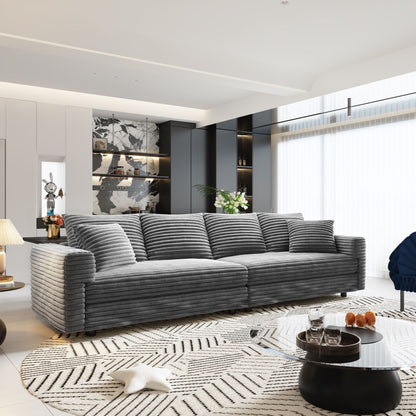 Modern Deep Seat Upholstered Sofa and Couch