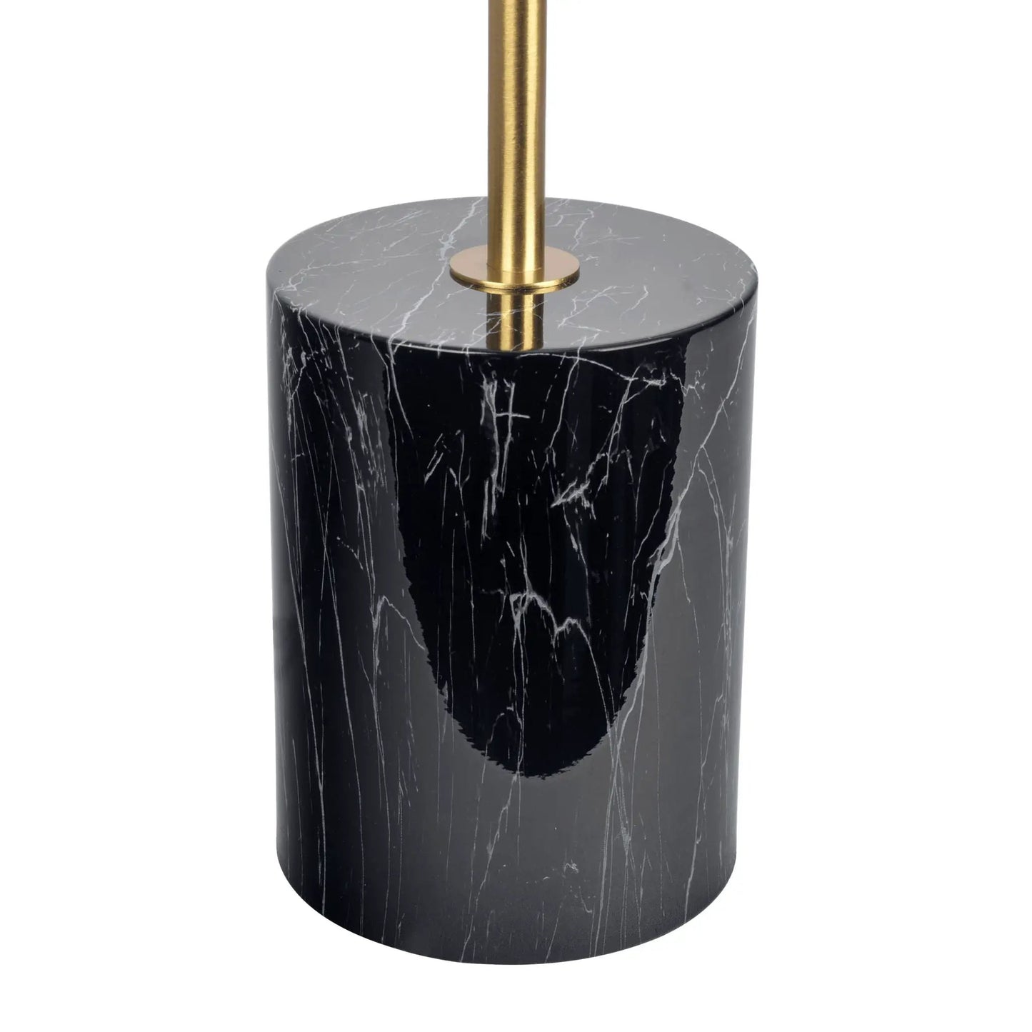 Nova hydro table lamp with black marble base and gold stem on Tampa Home & Garden Store