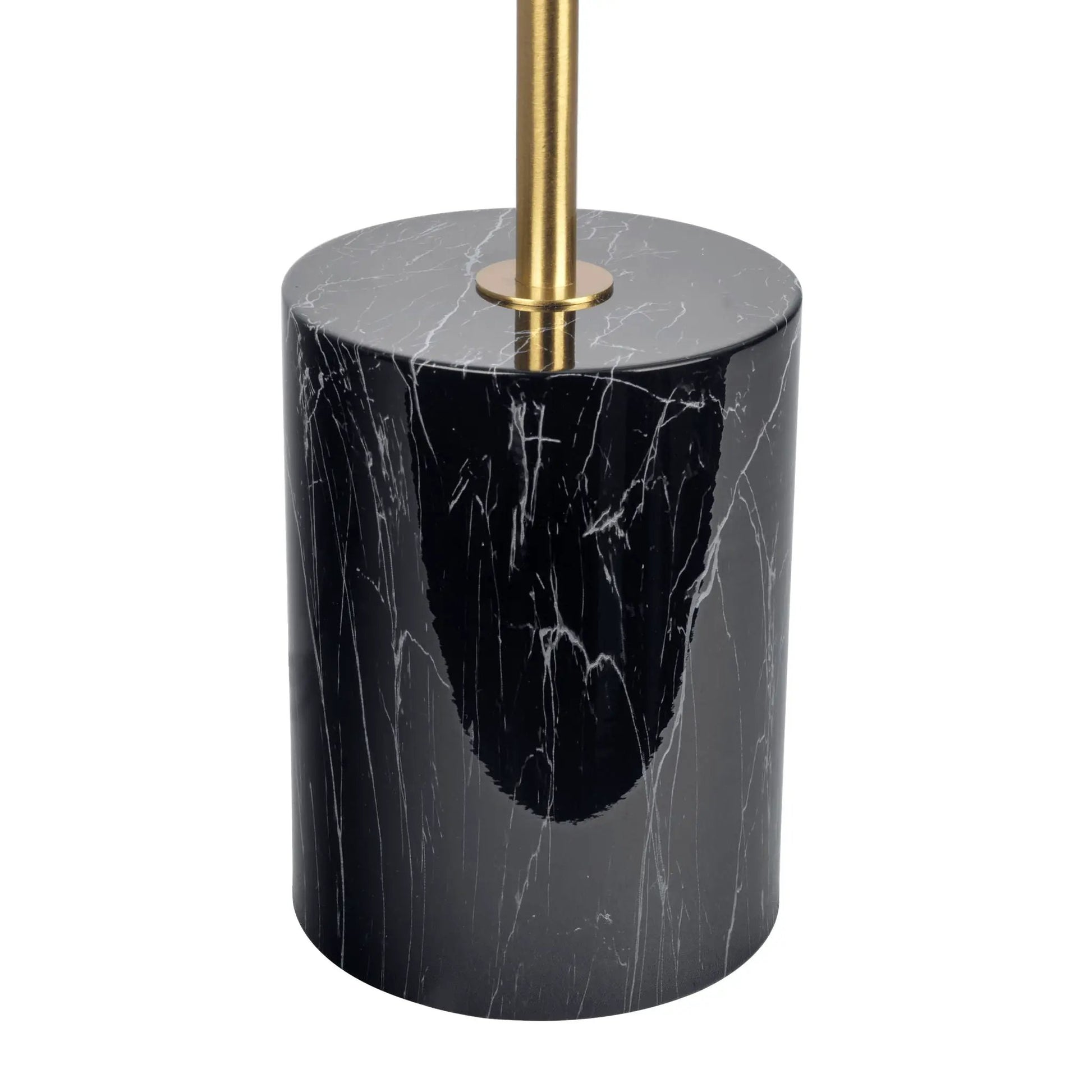 Nova hydro table lamp with black marble base and gold stem on Tampa Home & Garden Store