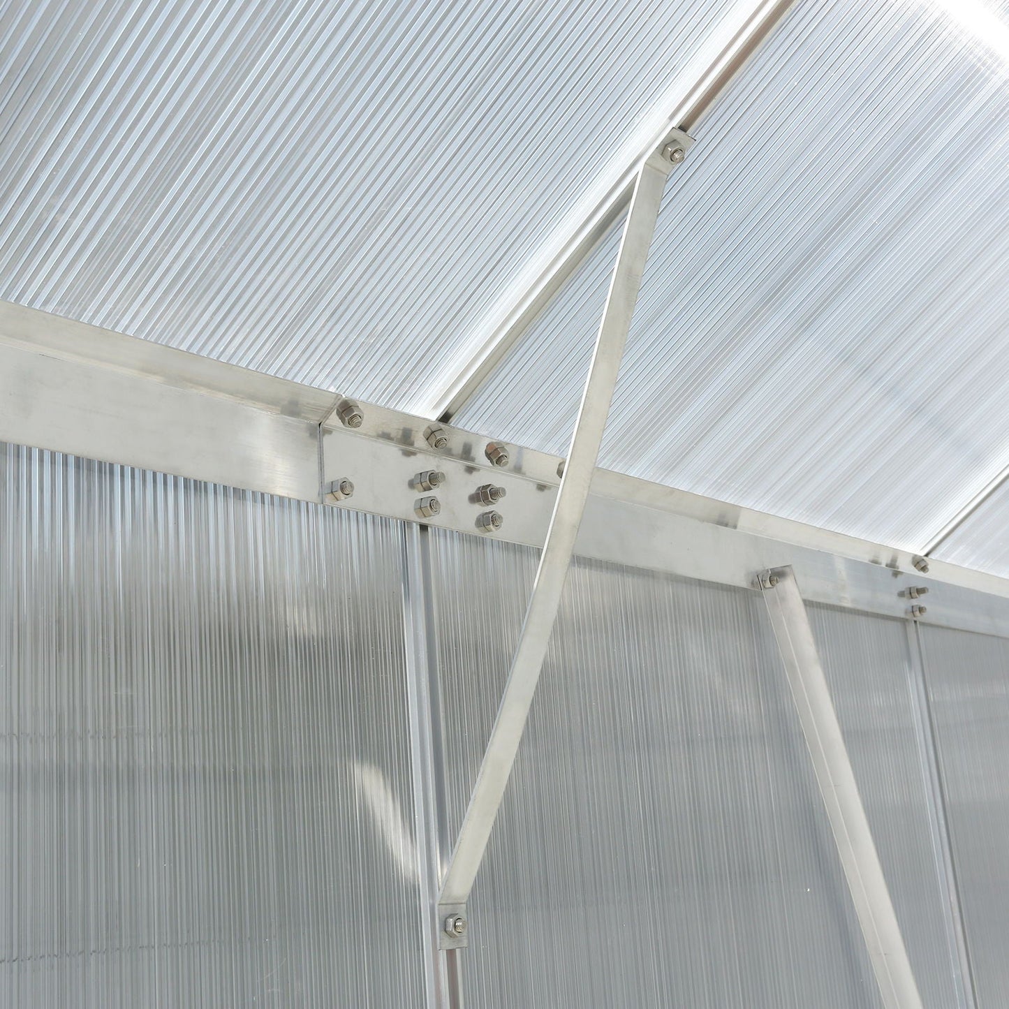 Heavy Duty Polycarbonate Greenhouse Kit and Door