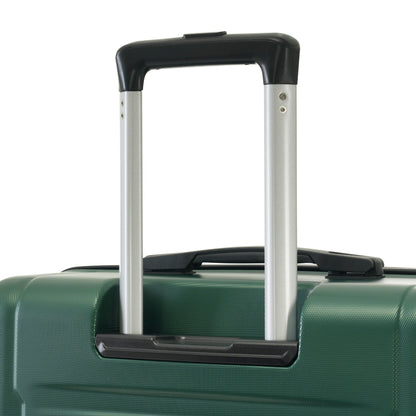 2 Piece Luggage Set with silver telescoping handles over green ABS suitcases on Tampa Home & Garden Store