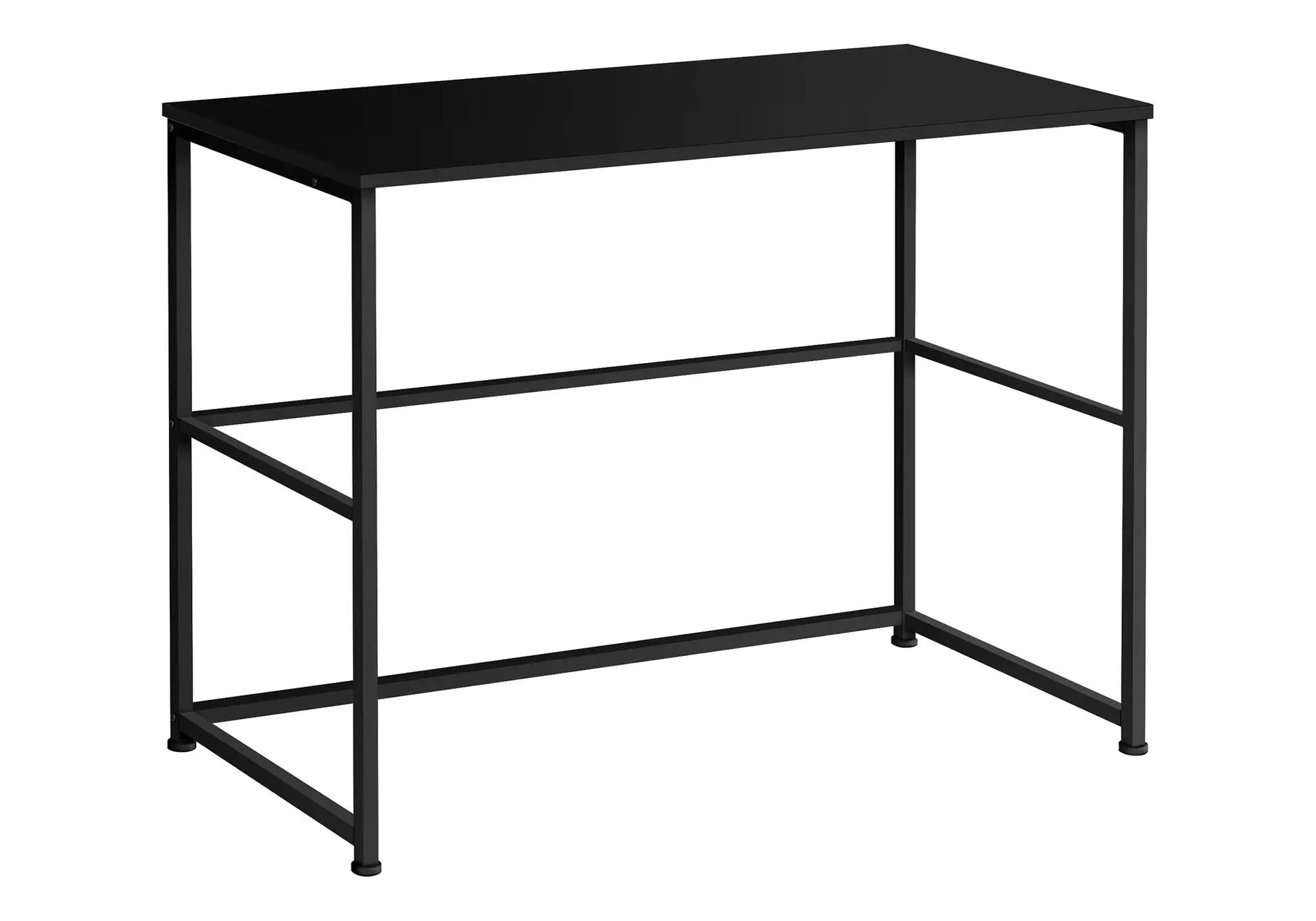 Computer desk black metal frame with rectangular top minimalist contemporary design on Tampa Home & Garden Store
