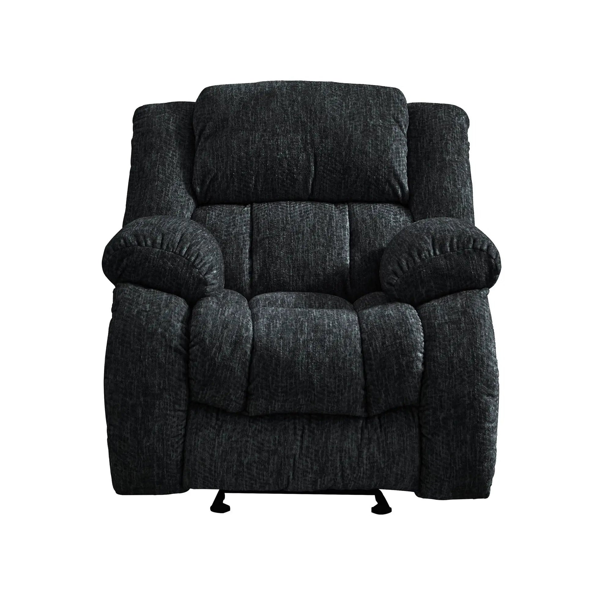 Stonic glider recliner in dark charcoal fabric by Unique Piece Furniture on Tampa Home & Garden Store