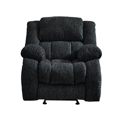 Stonic glider recliner in dark charcoal fabric by Unique Piece Furniture on Tampa Home & Garden Store