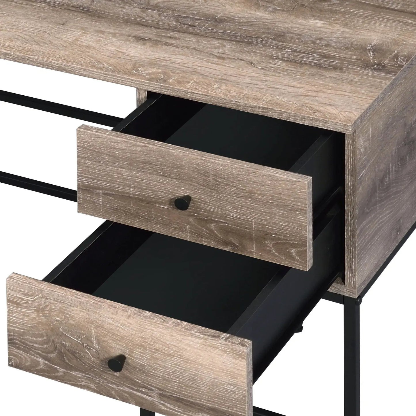 Desirre Writing Desk With USB Port In Oak Finish