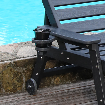 Hdpe Adjustable Chaise Lounge and Backrest