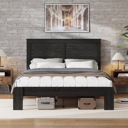 Full Size Sturdy Wooden Platform Bed Frame