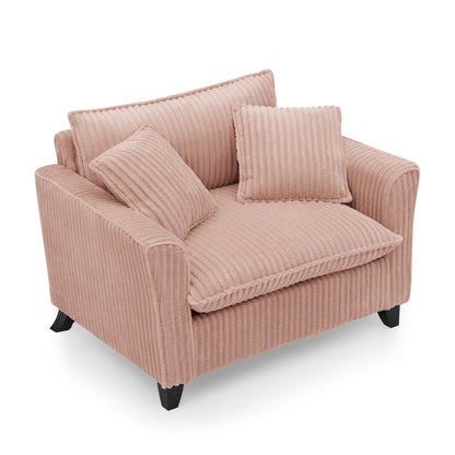 Premium Corduroy Lazy Sofa Chair and Backrest
