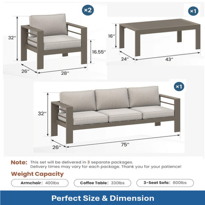Heavy Duty Patio Set And The Thick Soft Cushions
