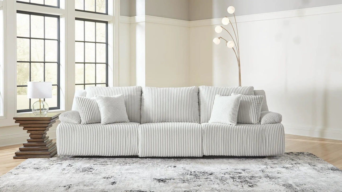 Top Tier Corduroy Reclining Sectional with Chaise