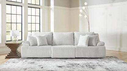 Top Tier Corduroy Reclining Sectional with Chaise