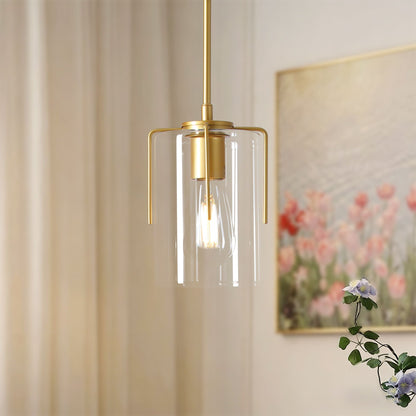 Adjustable Pendant Lighting with Wood Grain