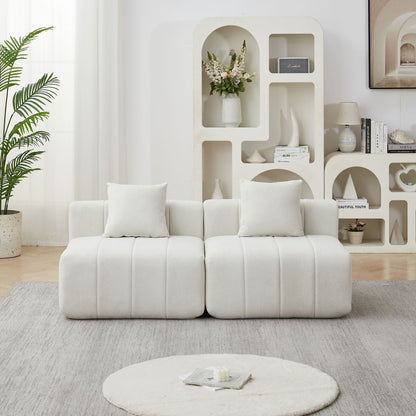 Symmetrical Modular Sofa And Piano Key Design
