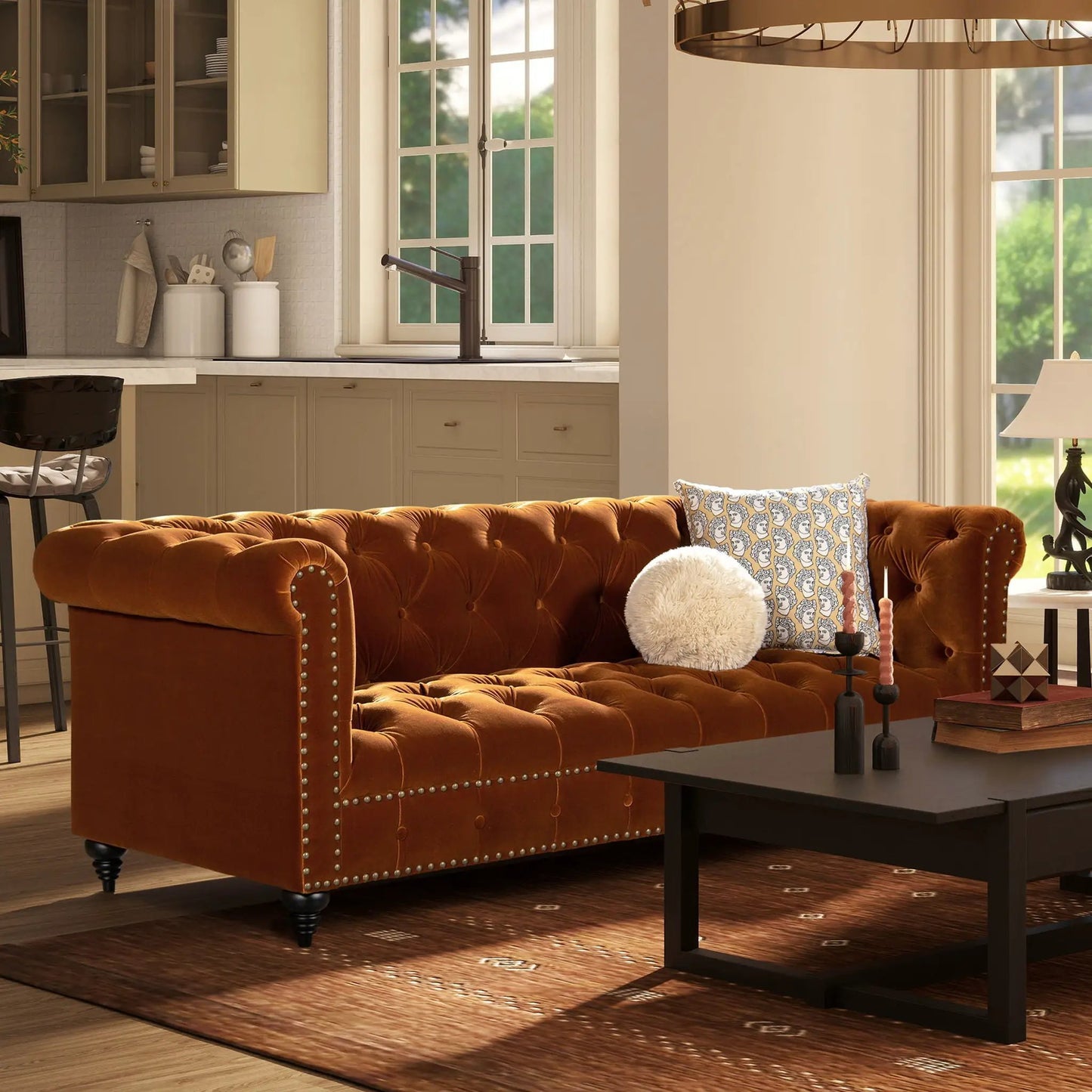 Alto Tufted Chesterfield Sofa With Hardwood Frame