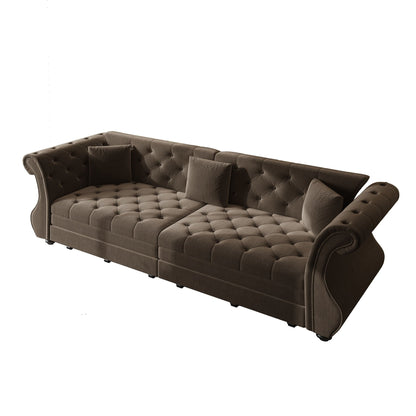 Oversized Chesterfield Sofa and a Pull Out Bed
