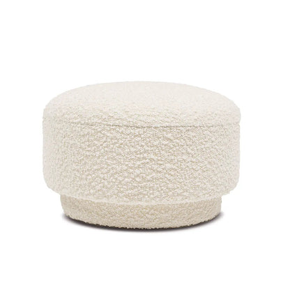 Fuji mushroom footstool ottoman in cream boucle fabric by Unique Piece Furniture on Tampa Home & Garden Store