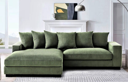 Luxe Oversized 2 Piece Sectional Sofa for Living