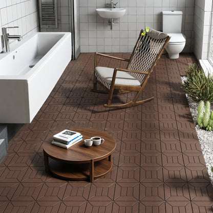 Indoor And Outdoor Interlocking Decking Tiles
