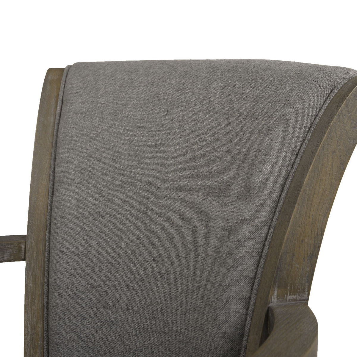 Swivel counter-height bar stool with high back and gray upholstery, solid hardwood frame on Tampa Home & Garden Store