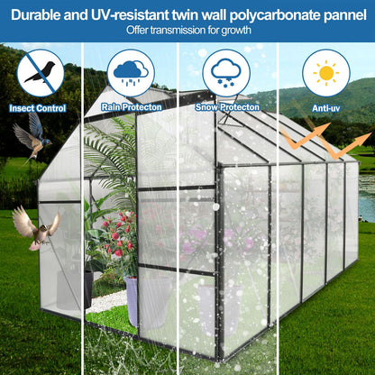Outdoor Polycarbonate House and Raised Metal Base