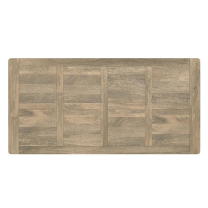 Campbell Handcrafted Dining Table brown oak paneled top by Unique Piece Furniture on Tampa Home & Garden Store