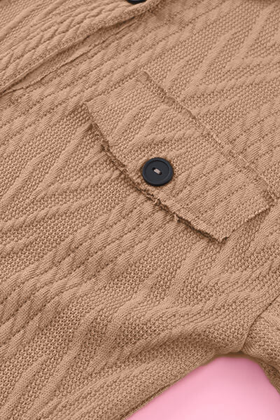 Retro camel full-size drop-shoulder jacket with pocket flap and button by Stevvex on Tampa Home & Garden Store