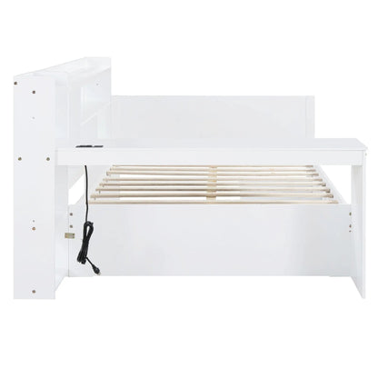 Daybed with desk and storage drawers in white, USB ports, Unique Piece Furniture on Tampa Home & Garden Store