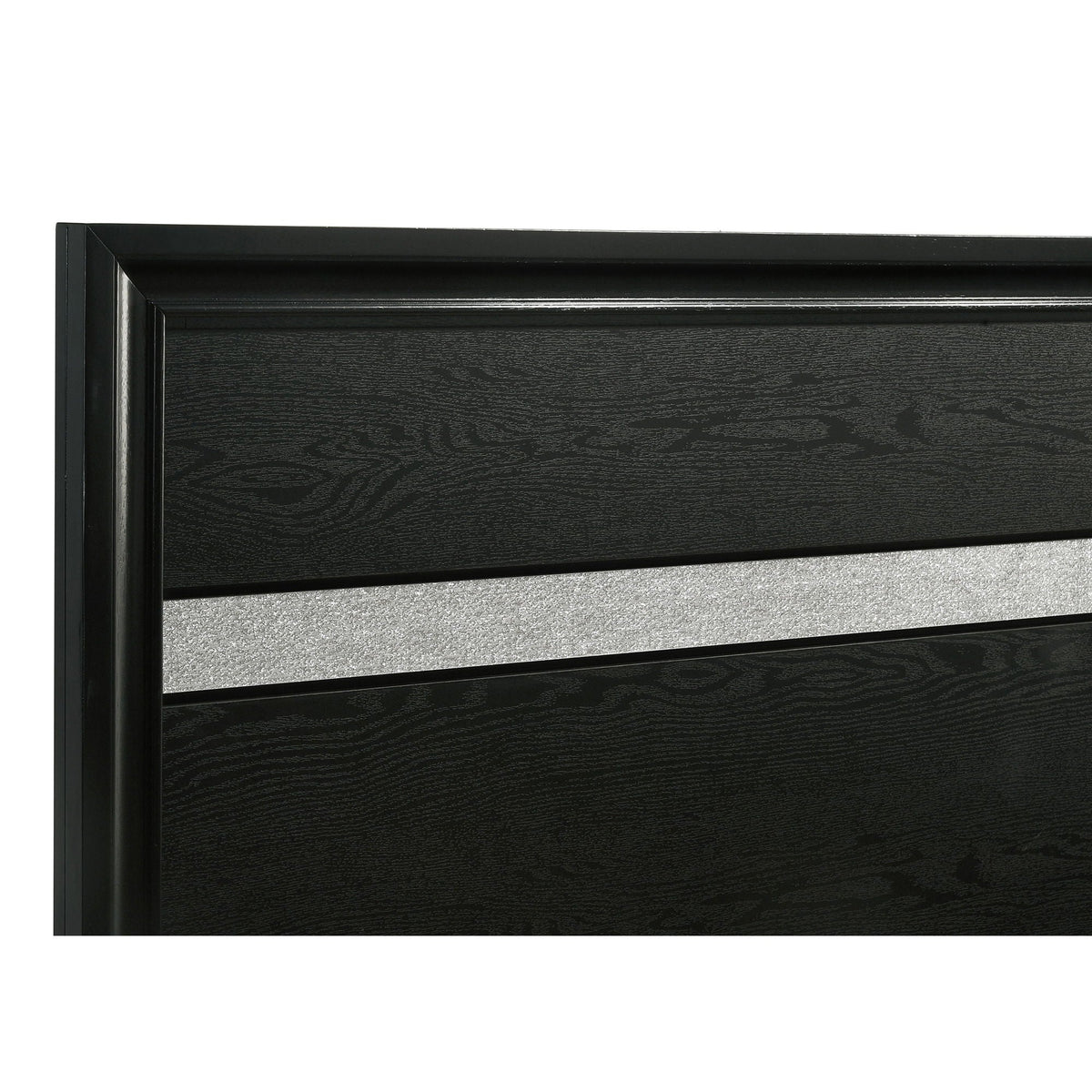 Orchid storage panel bed by HouseOfZazla in black finish with paneled frame on Tampa Home & Garden Store