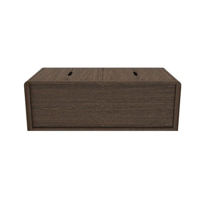 Rivington Sideboard dark brown wood finish with visible grain and top cutout slots HouseOfZazla on Tampa Home & Garden Store