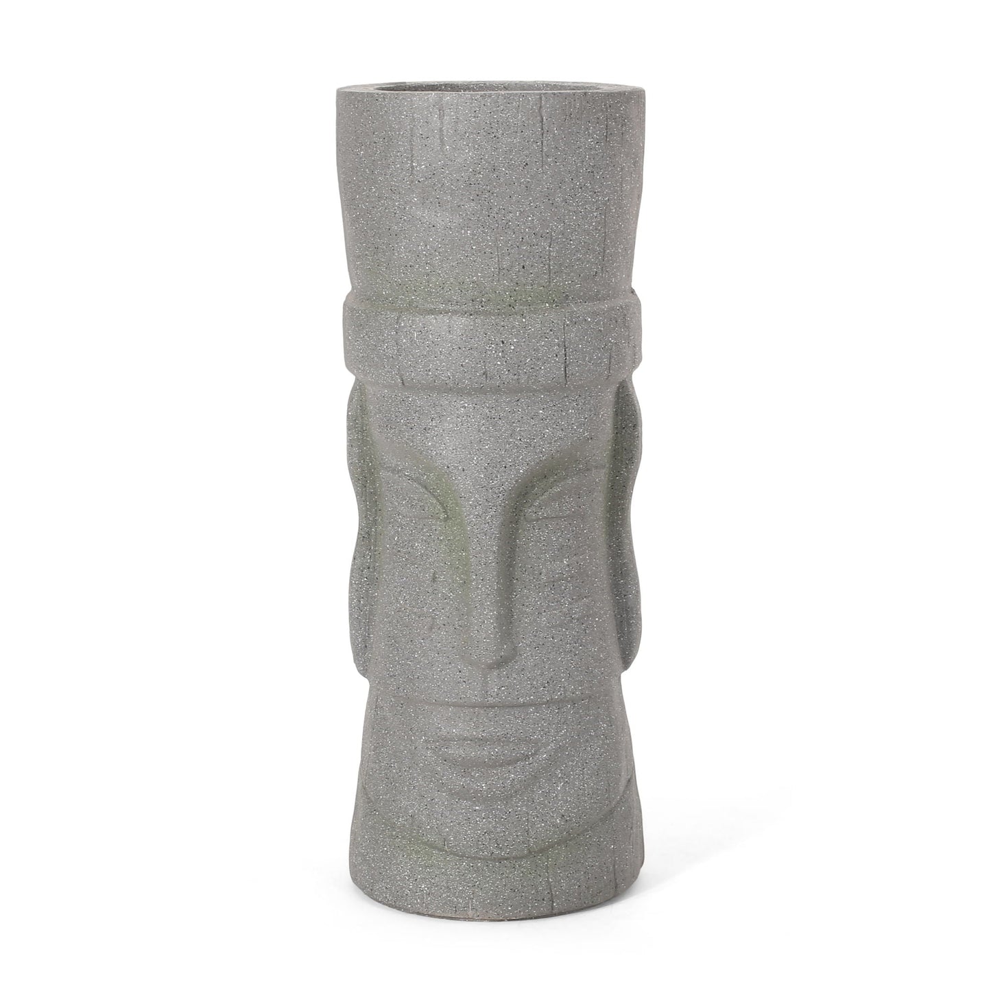 Classic Flower Planter in magnesium oxide material, stone gray finish by HouseOfZazla on Tampa Home & Garden Store