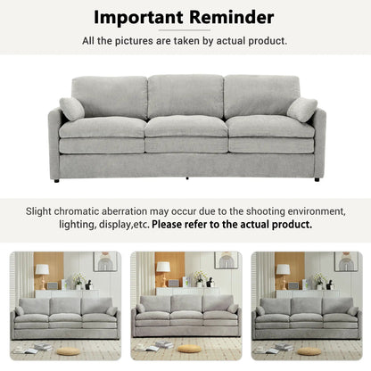 Cozy Upholstered 3 Seater Sofa for Living Room