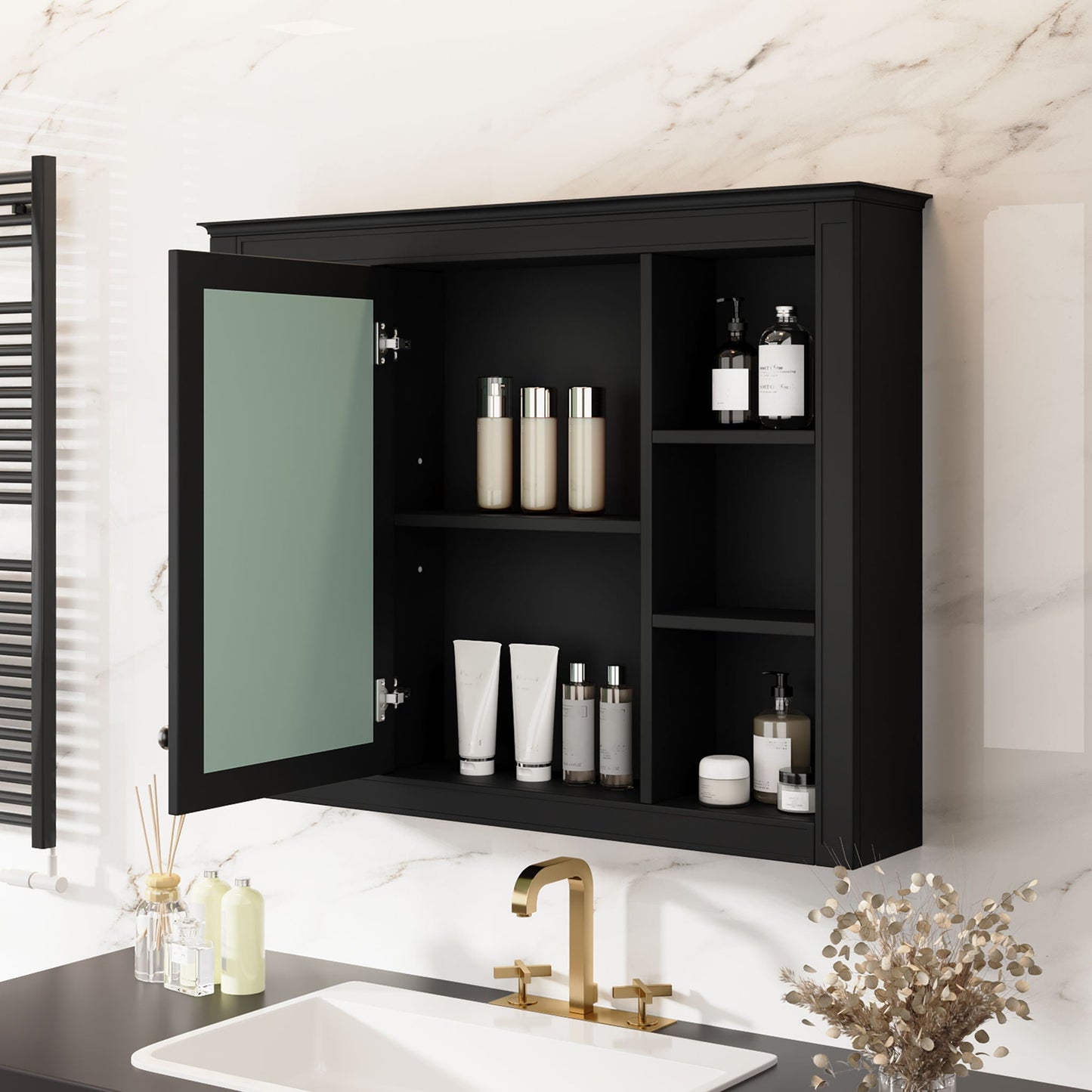 Wall Mounted Medicine Cabinet with Mirror