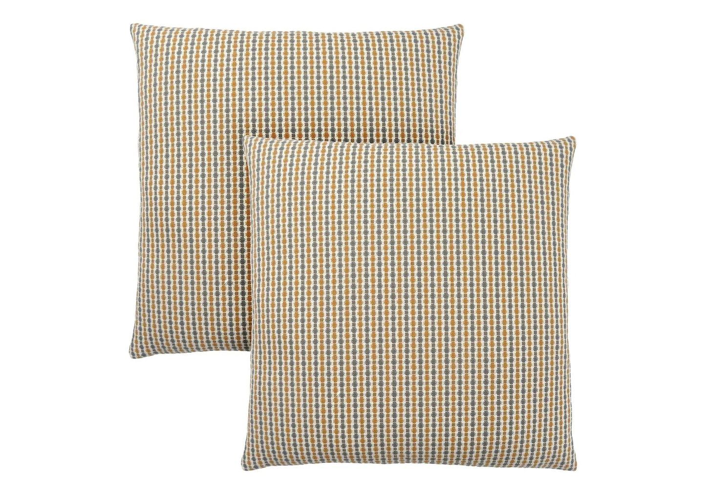 Square throw pillows with inserts, beige striped pattern, set of 2 on Tampa Home & Garden Store