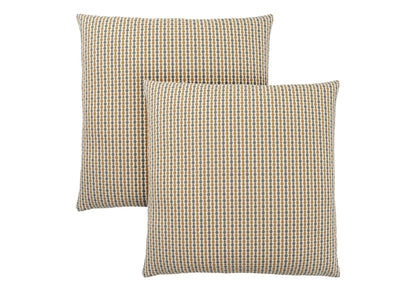 Square throw pillows with inserts, beige striped pattern, set of 2 on Tampa Home & Garden Store