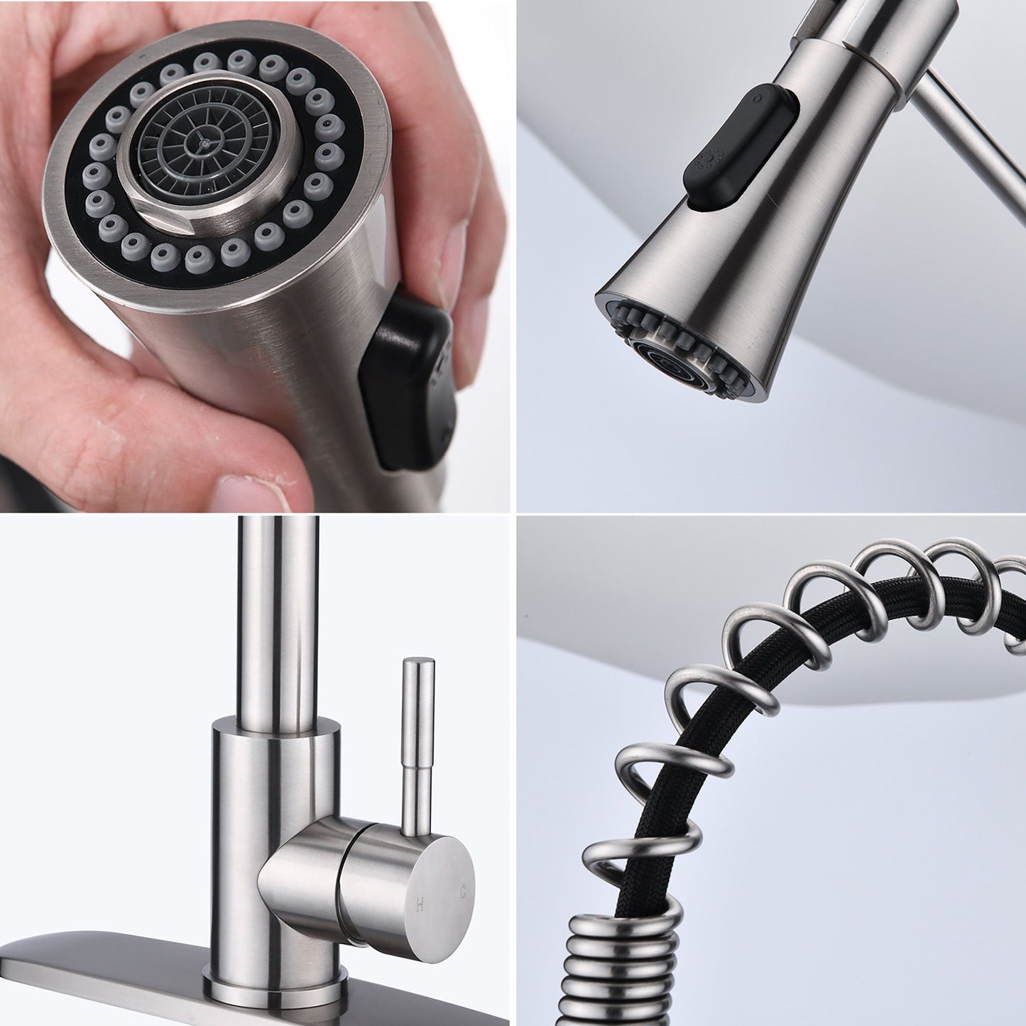 Modern Single Handle Faucet With Filter And Spray