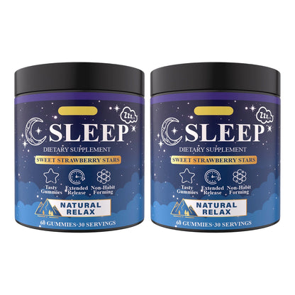 Sleep Gummies by Perfecsy, two purple jars with starry night label dietary supplement on Tampa Home & Garden Store
