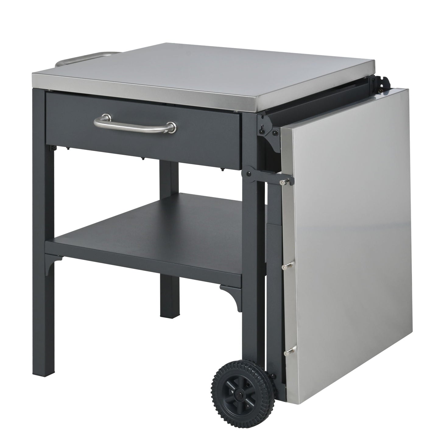 Large Foldable Outdoor Kitchen Cart And Storage