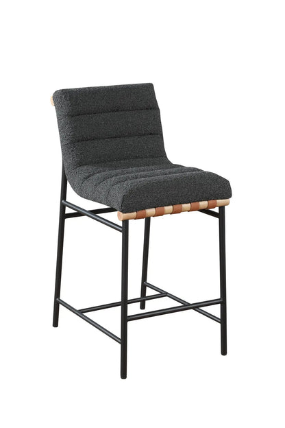 Lahni Boucle Fabric Counter Height Dining Chair