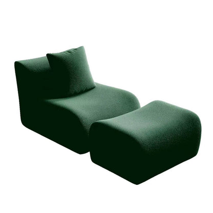 Soft Teddy Fabric Boneless Sectional Sofa
