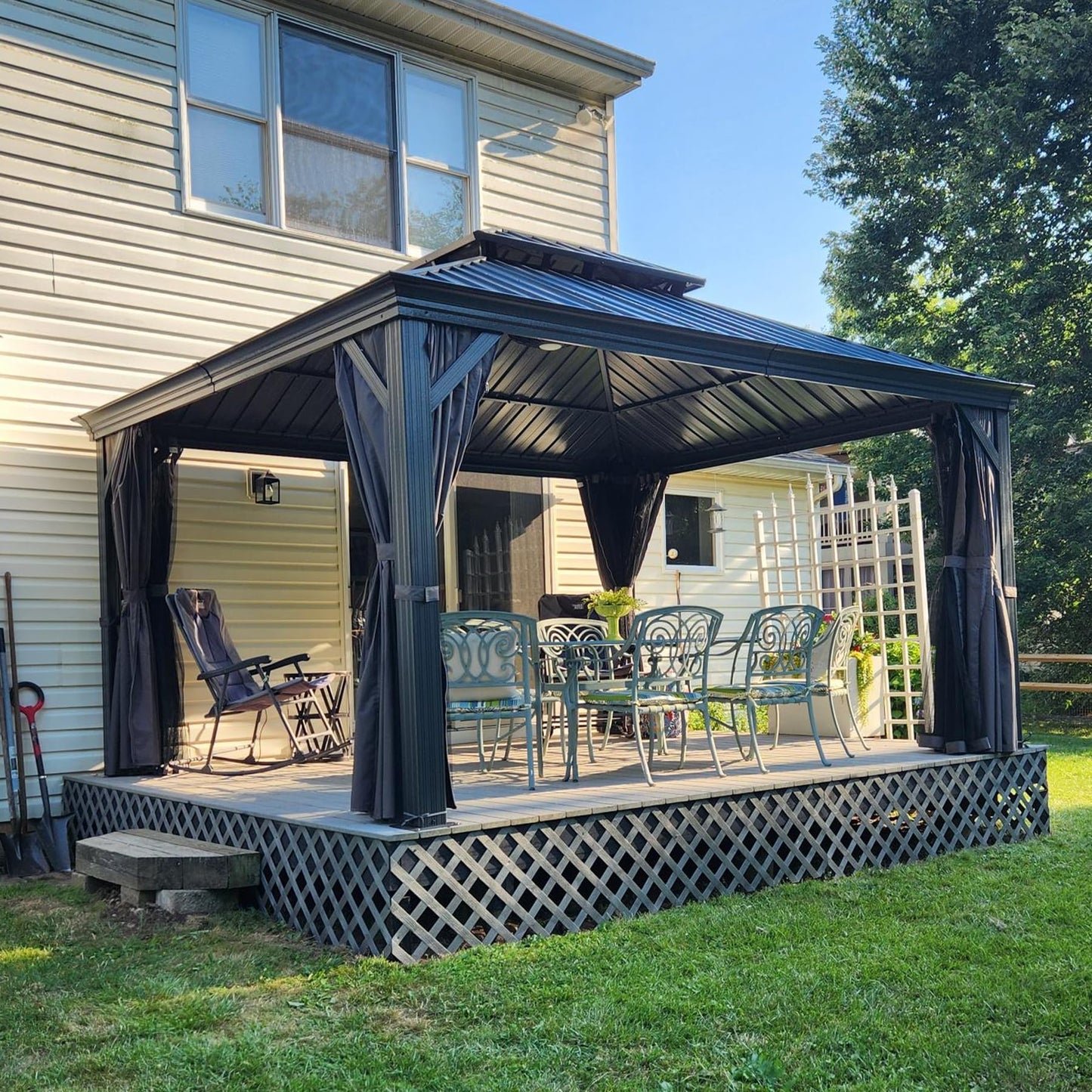 Sturdy Aluminum Hardtop And Timeless Gazebo Frame