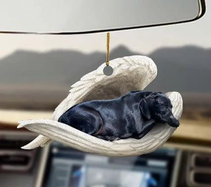 Car Pendant Sleeping Dog Angel Decor Hanging